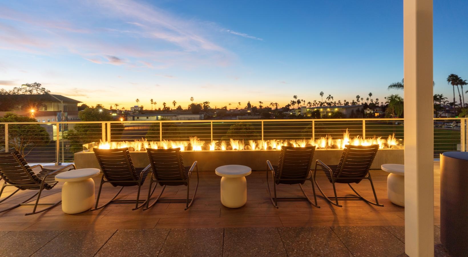 Take advantage of all Winslow has to offer a patio with chairs and a table