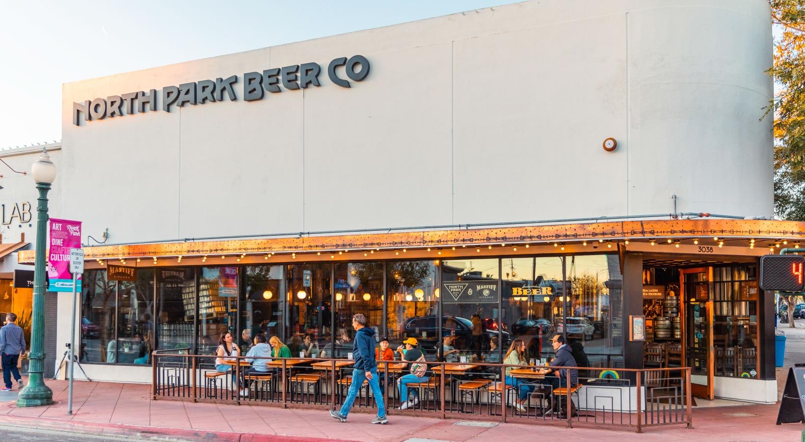 Settle into comfort at Winslow a restaurant with people outside