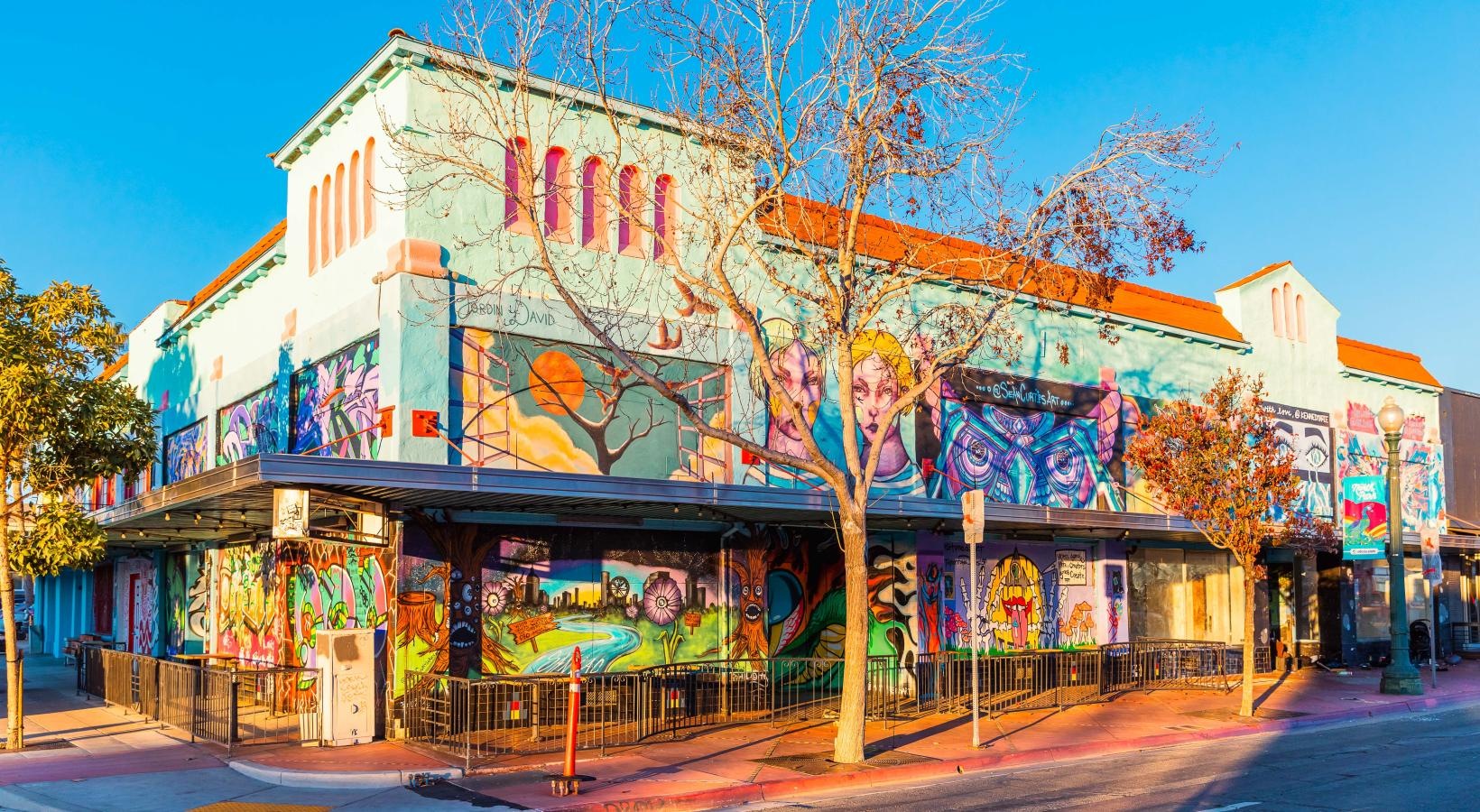 Settle into comfort at Winslow a colorful building