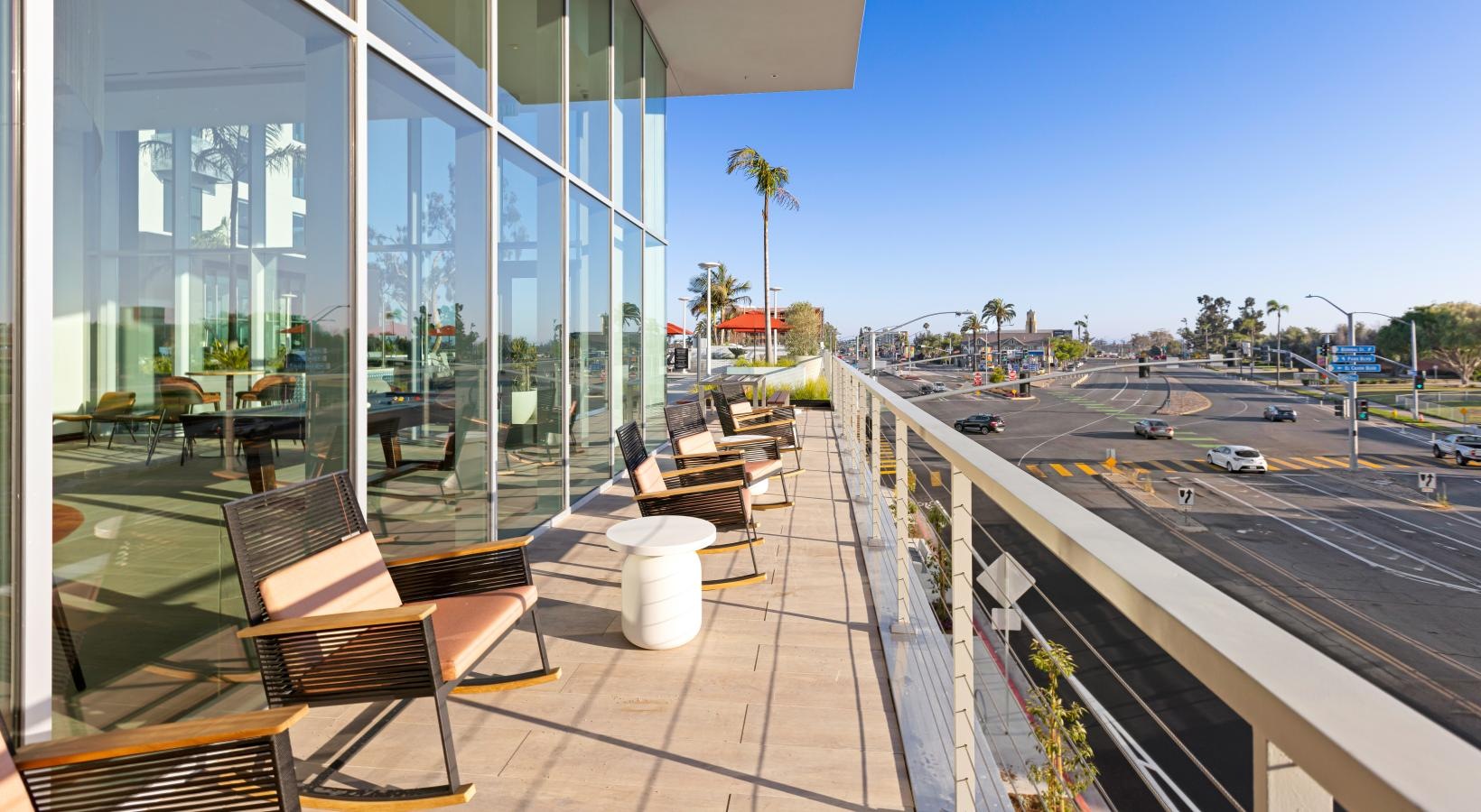 Settle into comfort at Winslow a building with glass windows