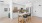 a kitchen with white cabinets