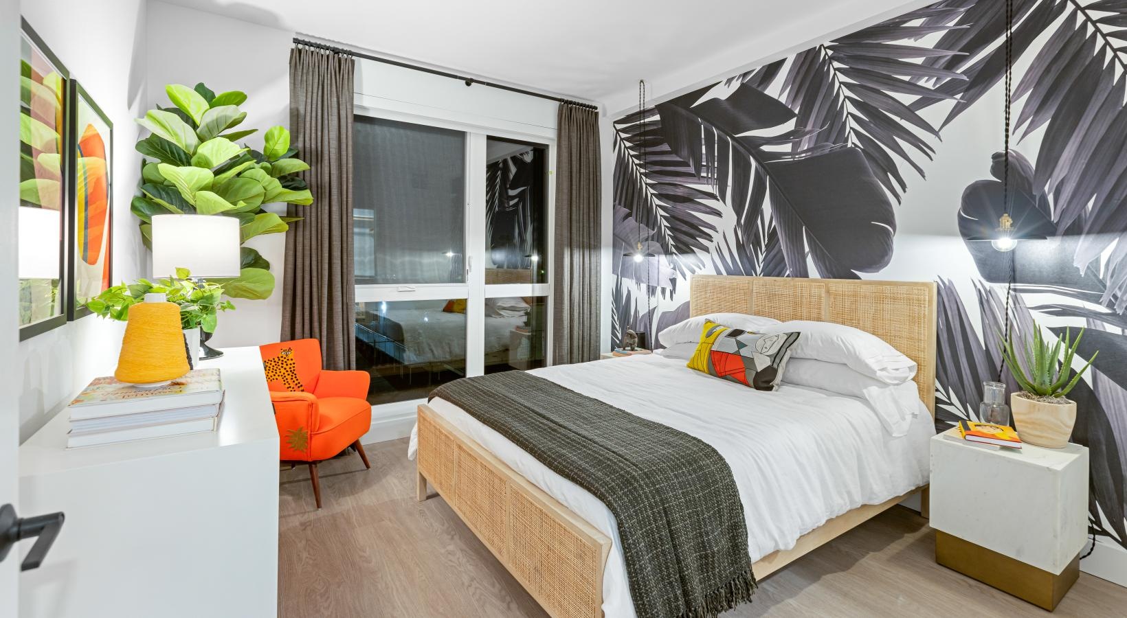 Beautiful bedrooms to fit every need a bedroom with a bed and a chair